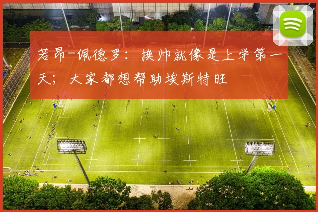 若昂-佩德罗：换帅就像是上学第一天；大家都想帮助埃斯特旺