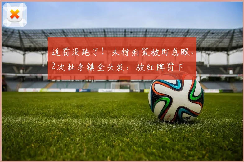 追罚没跑了！米特利策被盯急眼，2次扯李镇全头发，被红牌罚下
